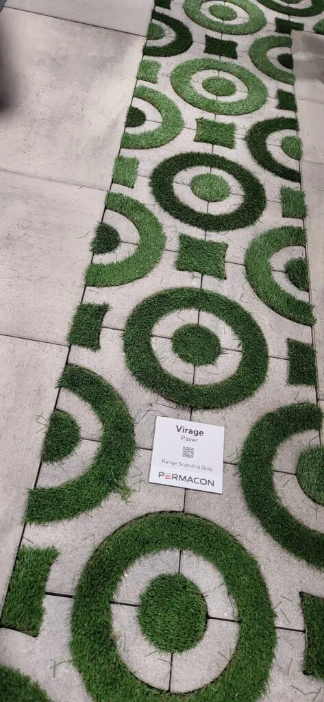 Permacon Virage paver with grass